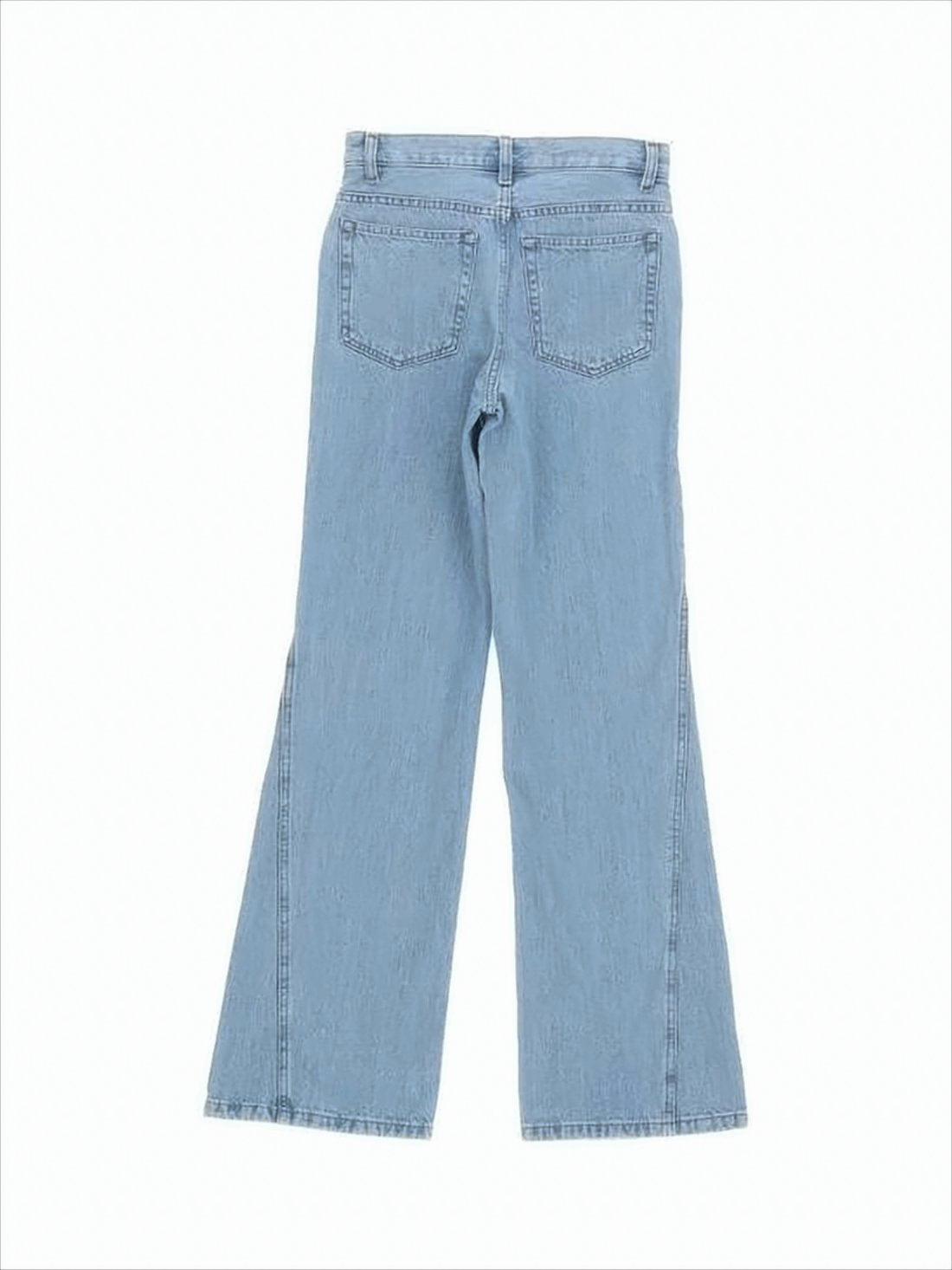 Light Blue High-Waisted Denim Pants