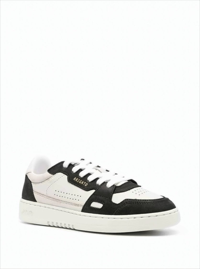 Low-Top Sneakers with Leather and Suede Panels
