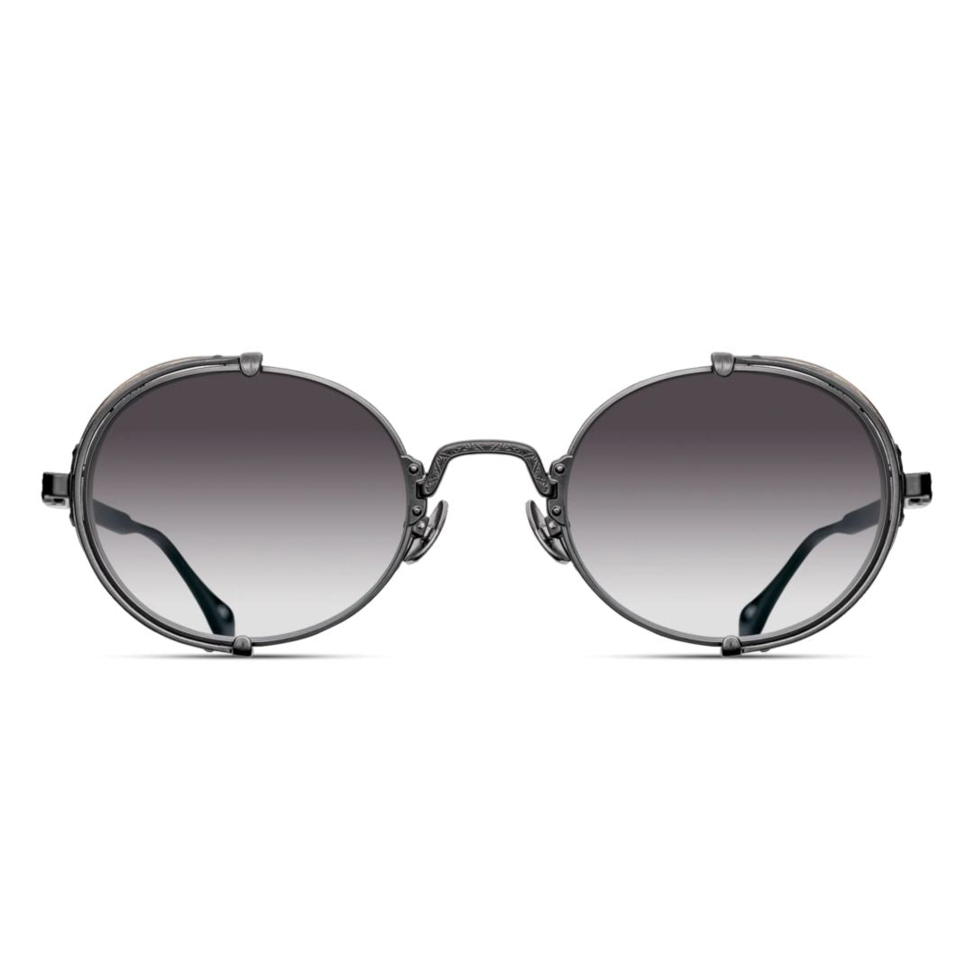 10610h Round Gradient Lens Sunglasses with Perforated Titanium Frame