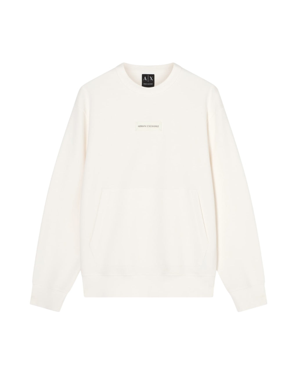 White Sweatshirt with Minimalist Design