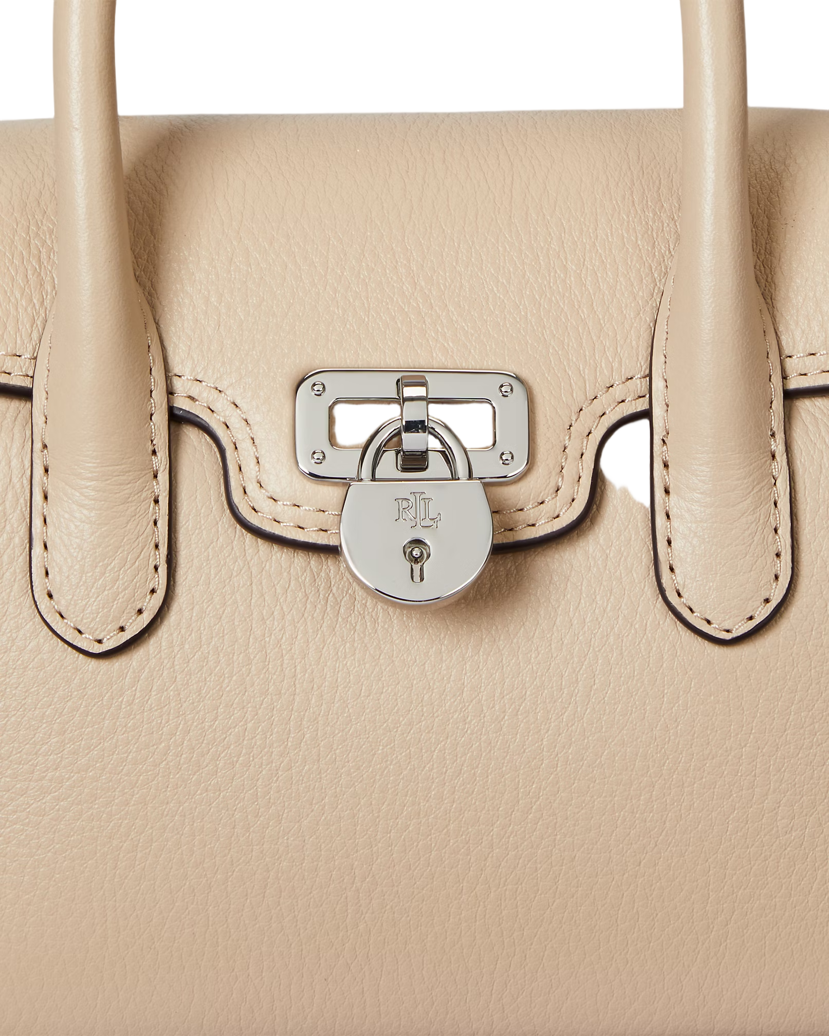 Structured Sand Dune Leather Satchel