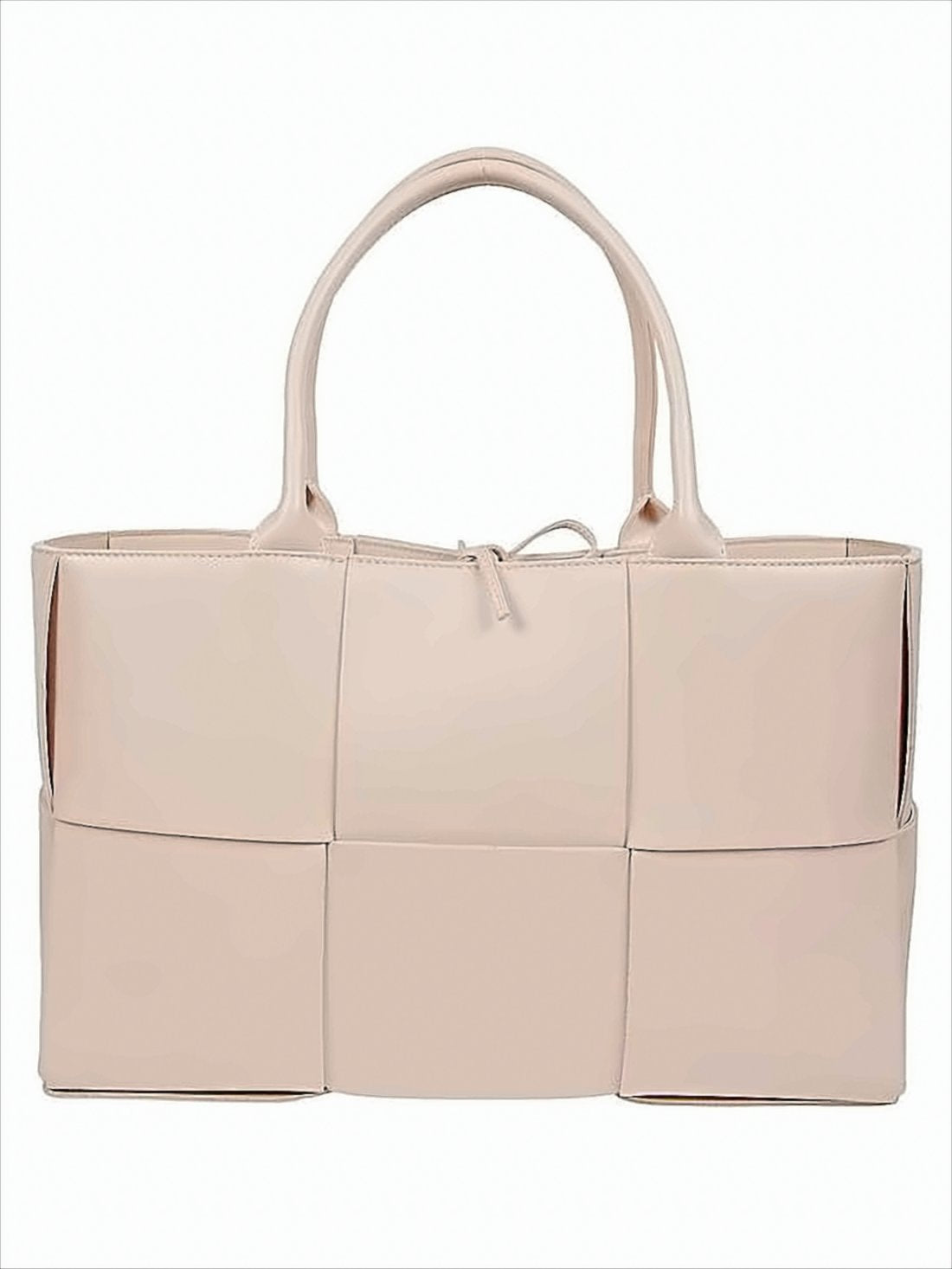 Structured Woven Lambskin Tote Bag