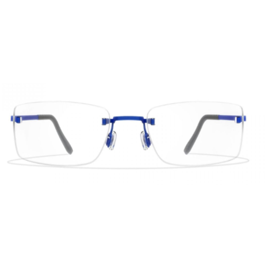 Bf941 Aero A-N Rimless Rectangular Eyeglasses with Blue Bridge