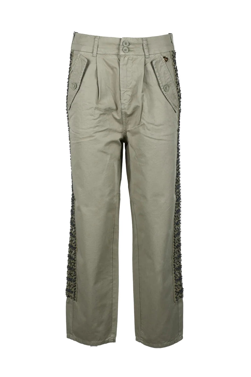 Cotton Trousers - Green