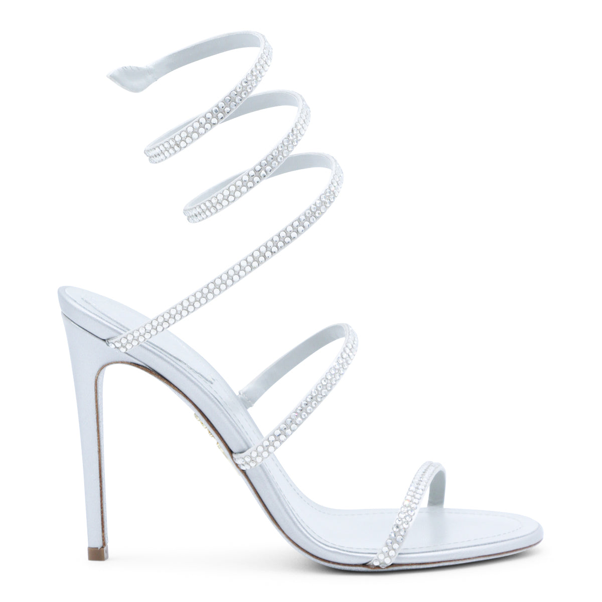 Cleo Sandals with Stiletto Heel and Crystal Embellishments