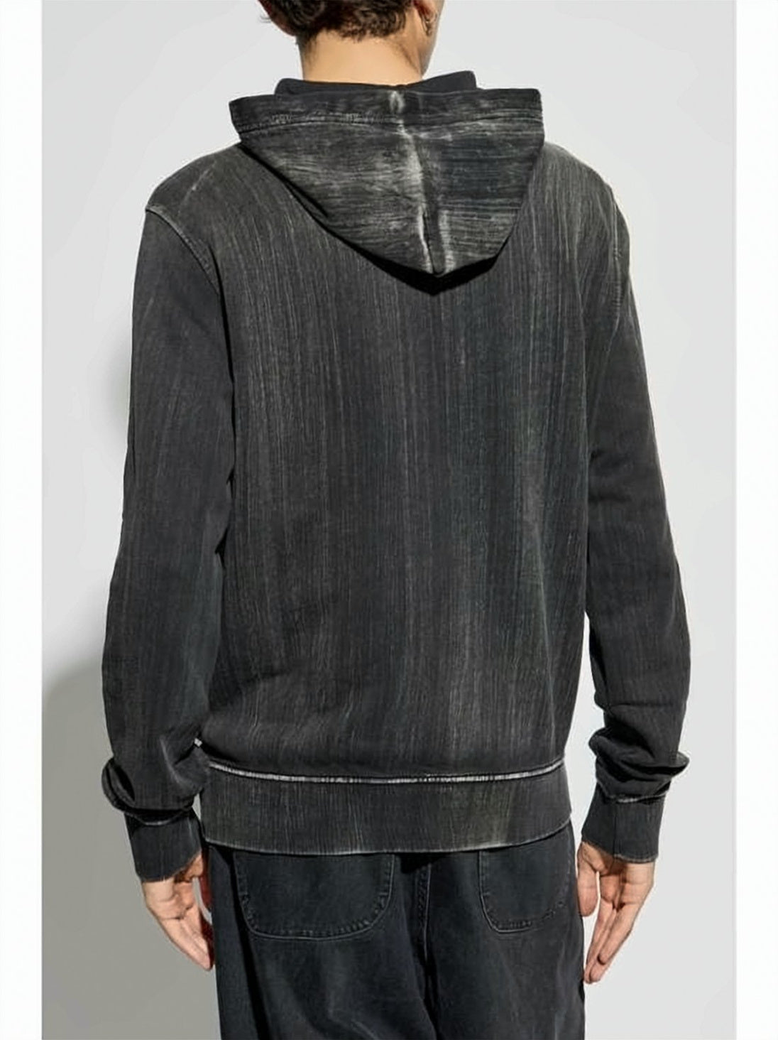 Relaxed Fit Textured Hoodie with Classic Kangaroo Pocket