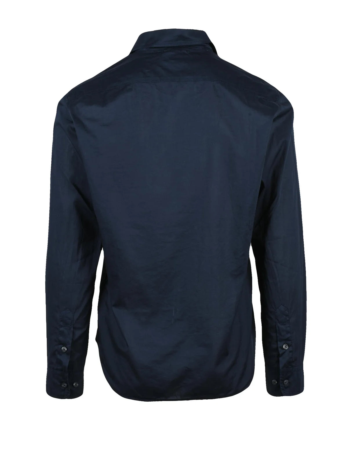 Midnight Blue Cotton Men Shirt