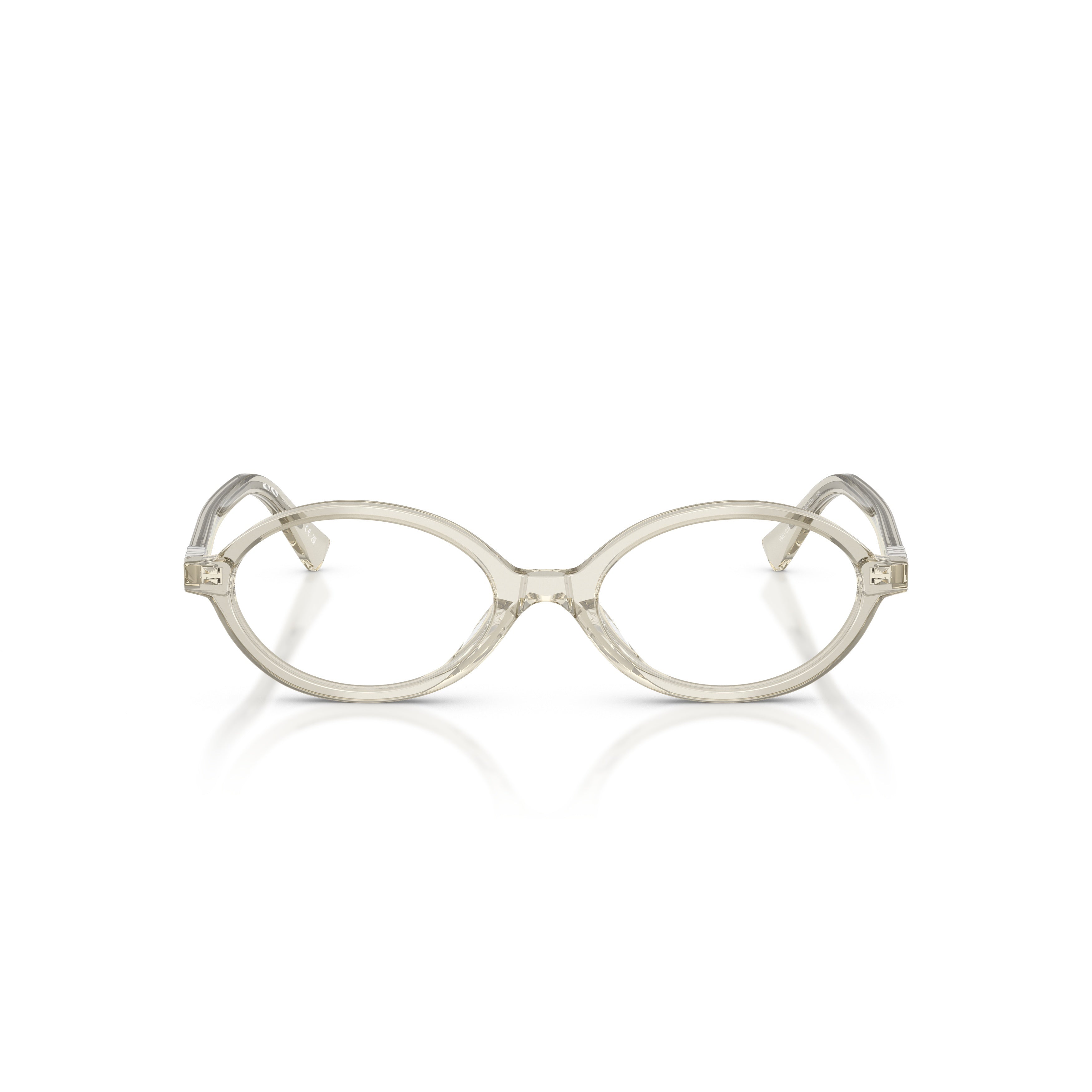 0mu 01xv Translucent Acetate Oval Frame Sunglasses