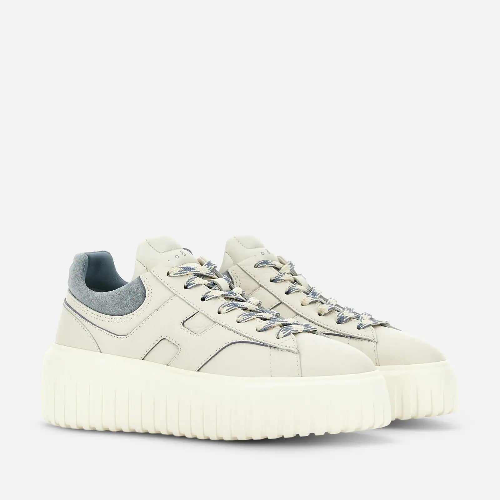 H-Stripes Lace-Up Leather Sneakers