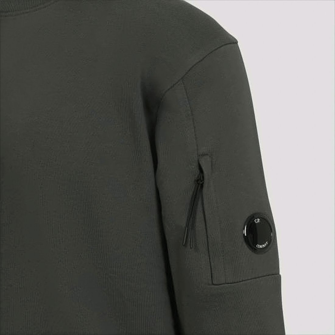 Long-Sleeve Cotton Sweatshirt With Zippered Pocket