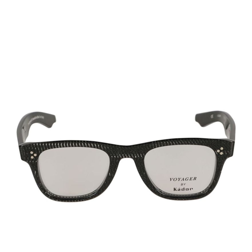 Voyager 23 Textured Black Rectangular Frame Sunglasses