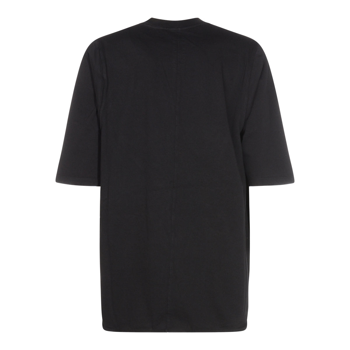 Oversized Black T-Shirt With Monochromatic Graphic Print
