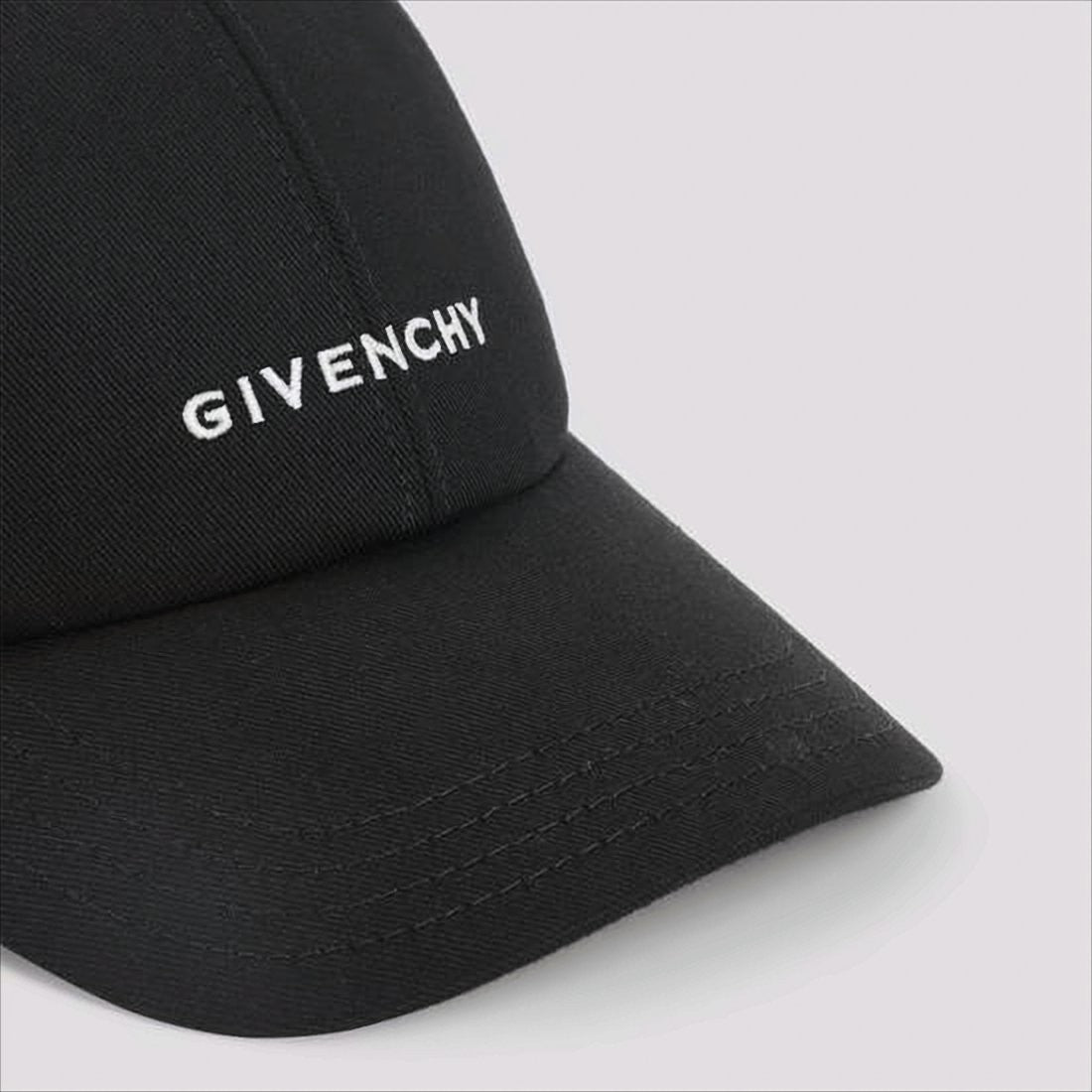 Embroidered Logo Black Baseball Cap