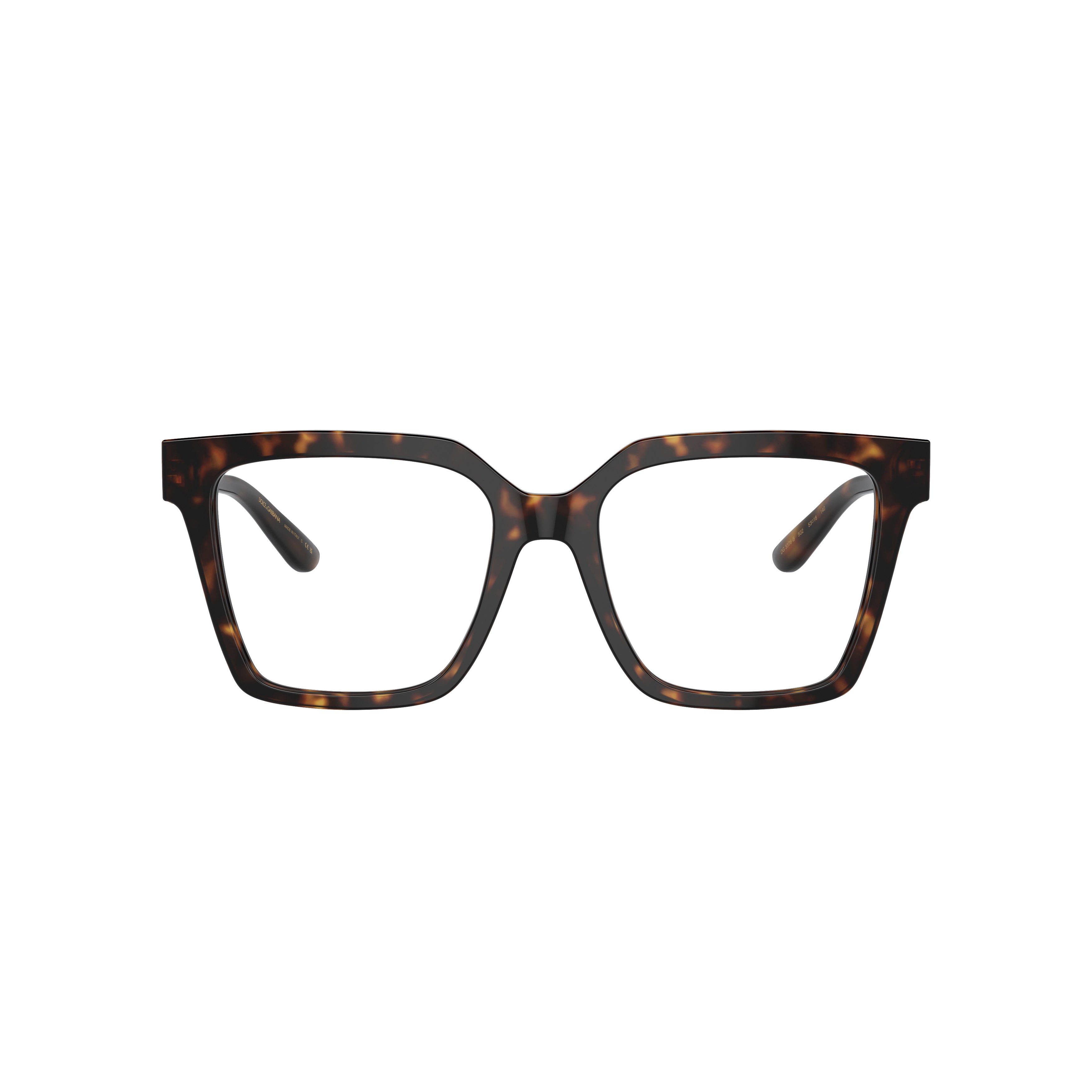0dg3376b Oversized Square Frame Tortoiseshell Eyeglasses