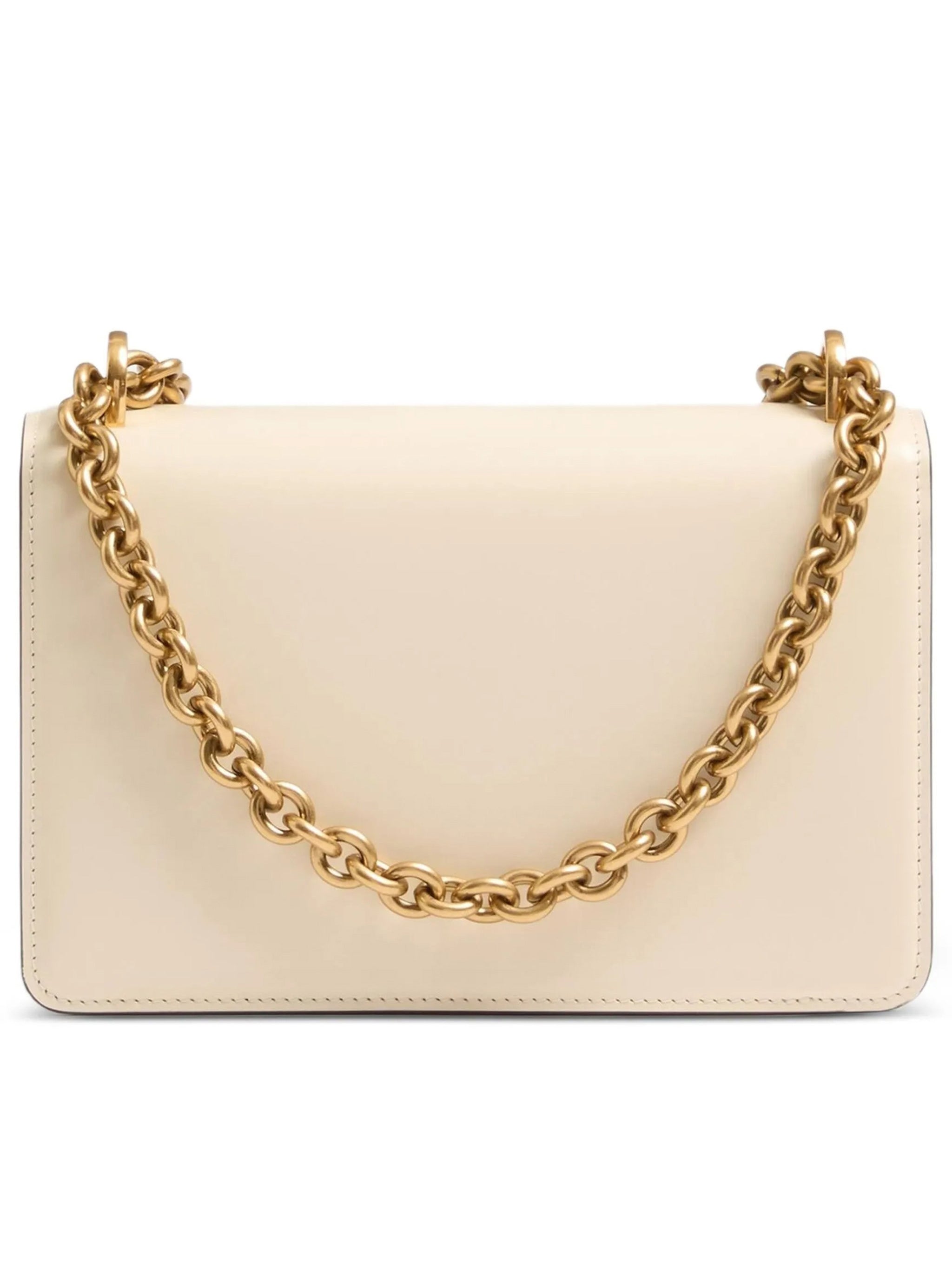 Vain Small Gold Emblem Leather Bag