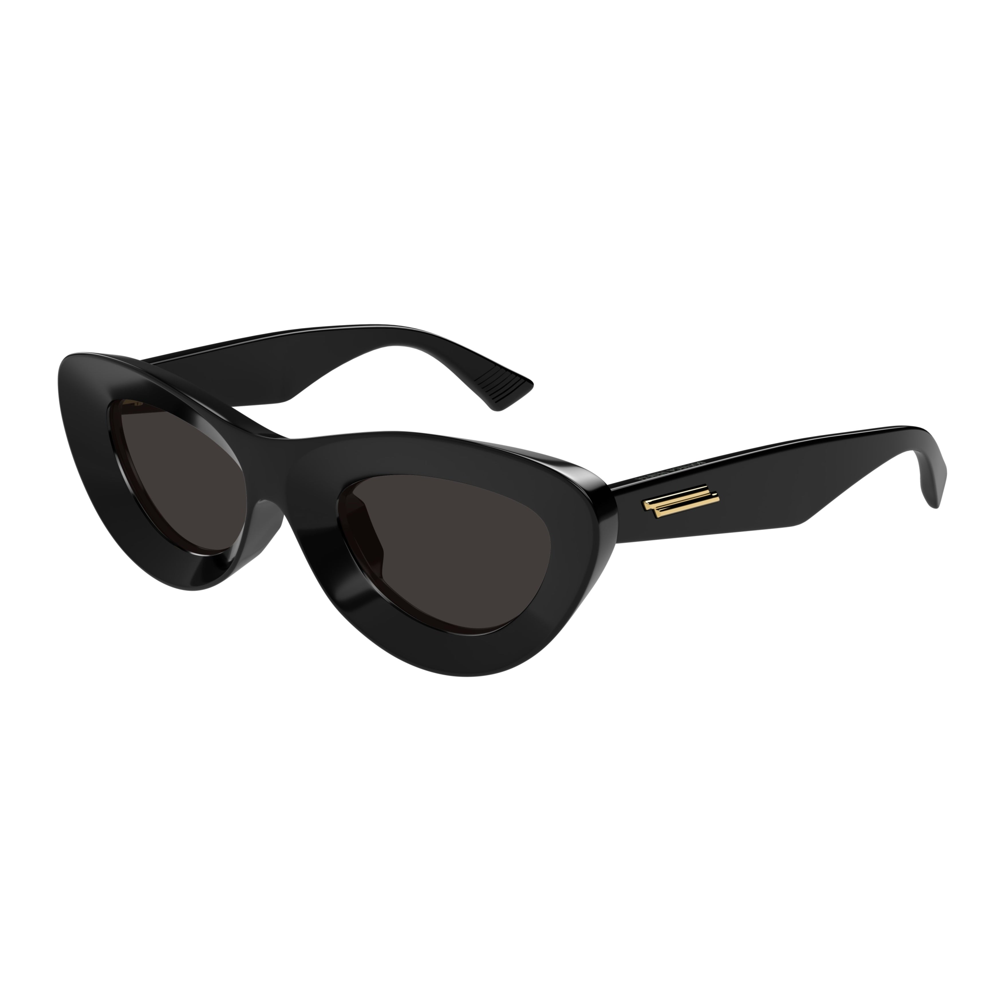 Bv1325s Glossy Black Cat-Eye Sunglasses