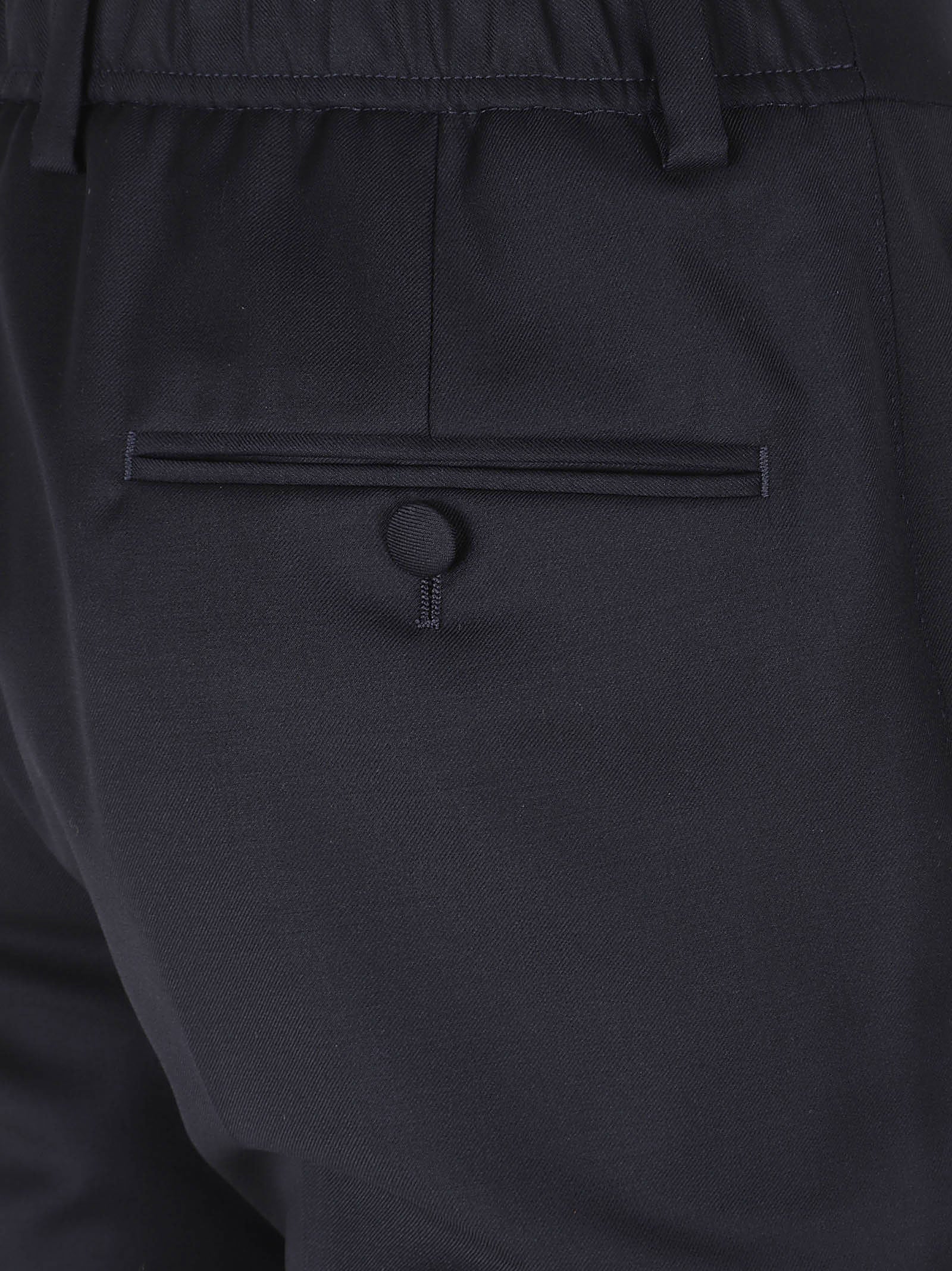 Tailored Blue Wool Trousers