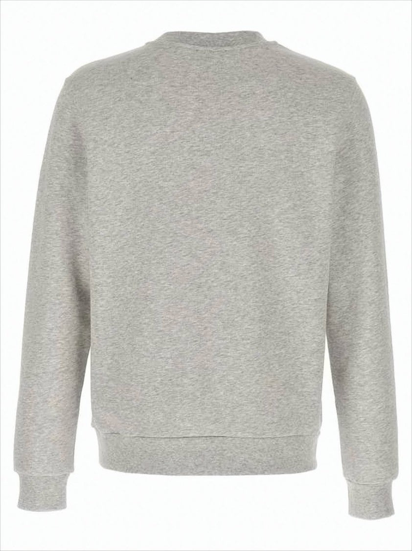Grey Long-Sleeve T-Shirt with Subtle Logo
