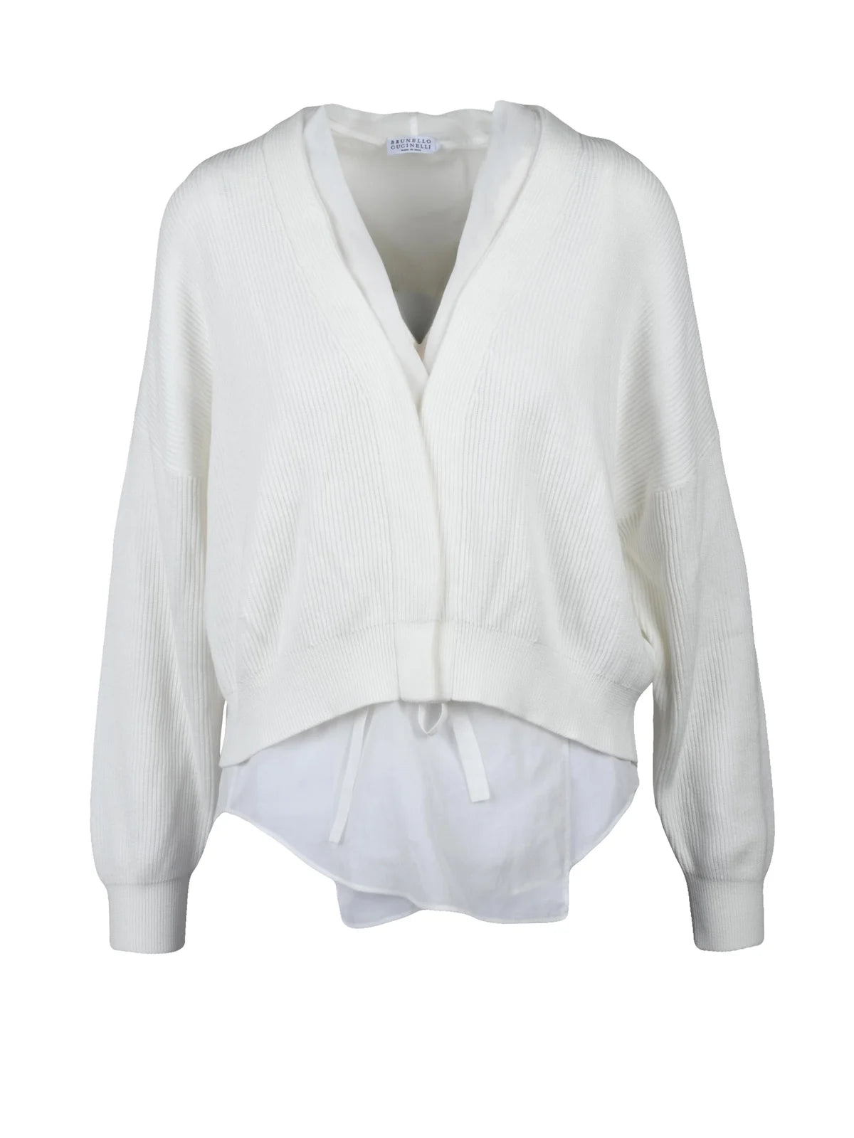 Open Cotton Cardigan - White