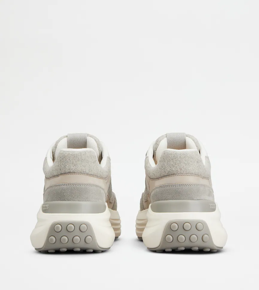 Contemporary Lace-Up Sneakers With Elegant Design