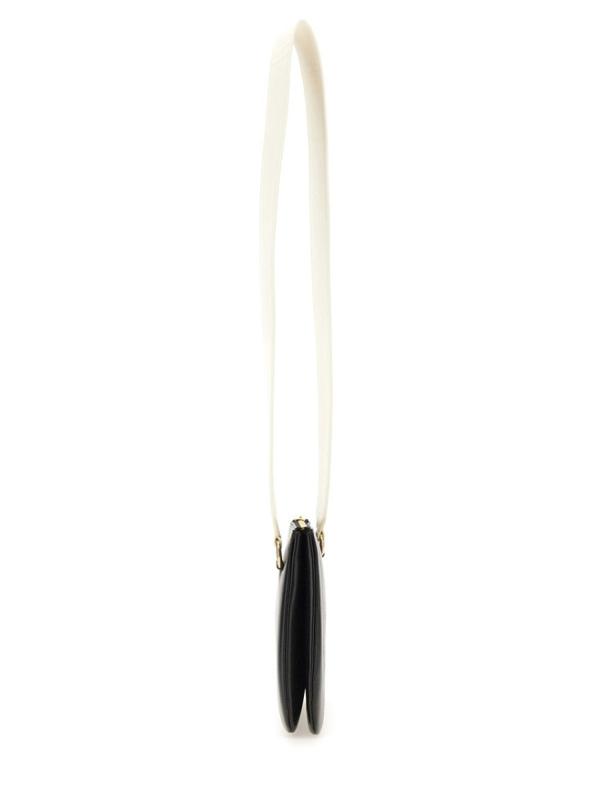 Black Lg Sheepskin Link Shoulder Bag