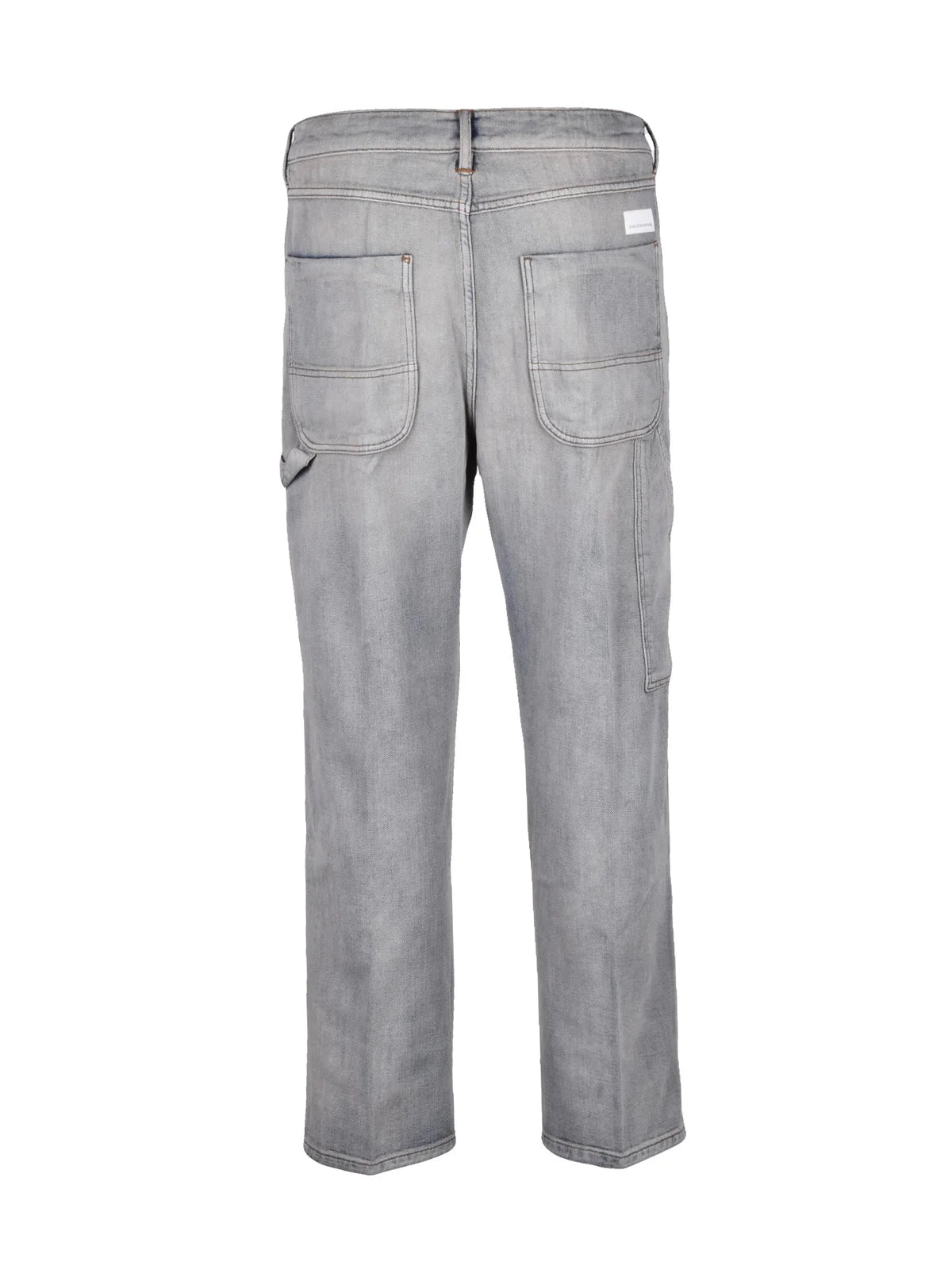 Grey Workover Cotton Men Jeans