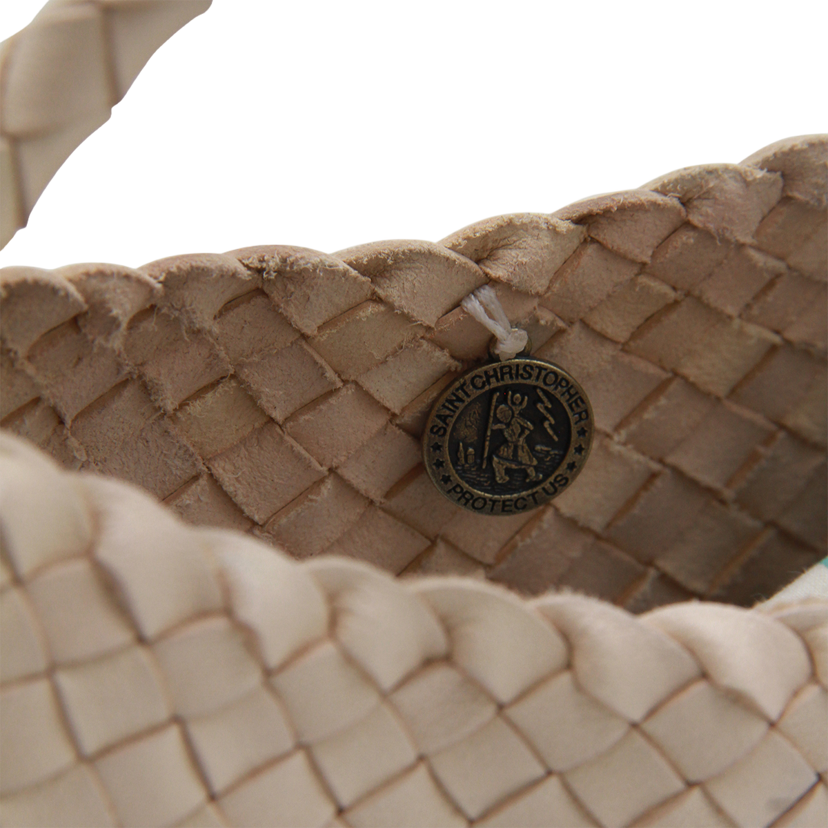 Crescent-Shaped Bag with Soft Woven Texture