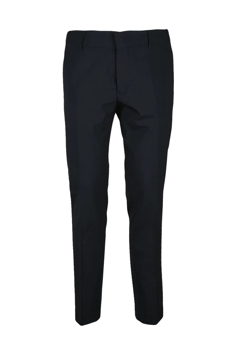Wool Stretch Trousers - Black