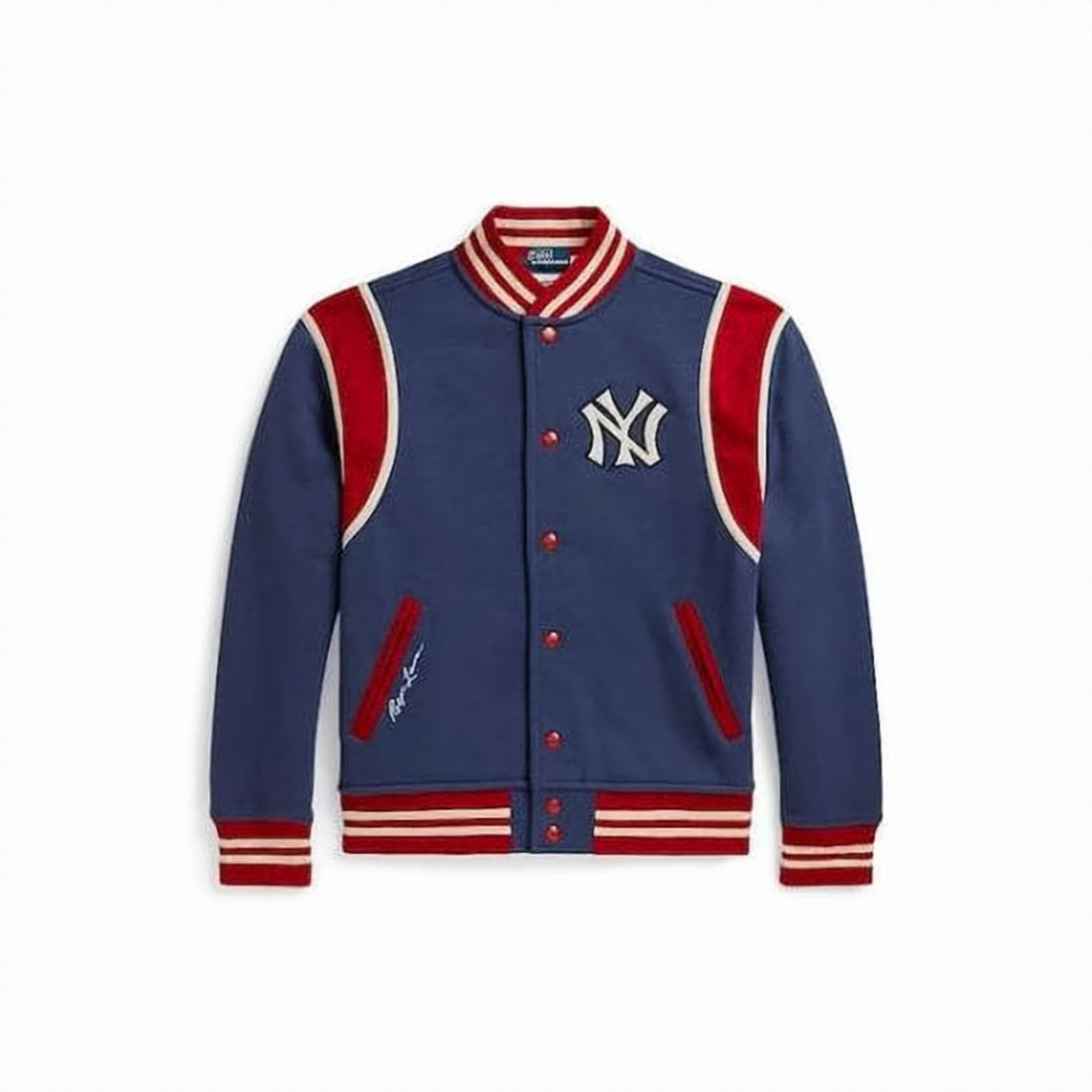 Varsity-Style Jacket with Embroidered Logo