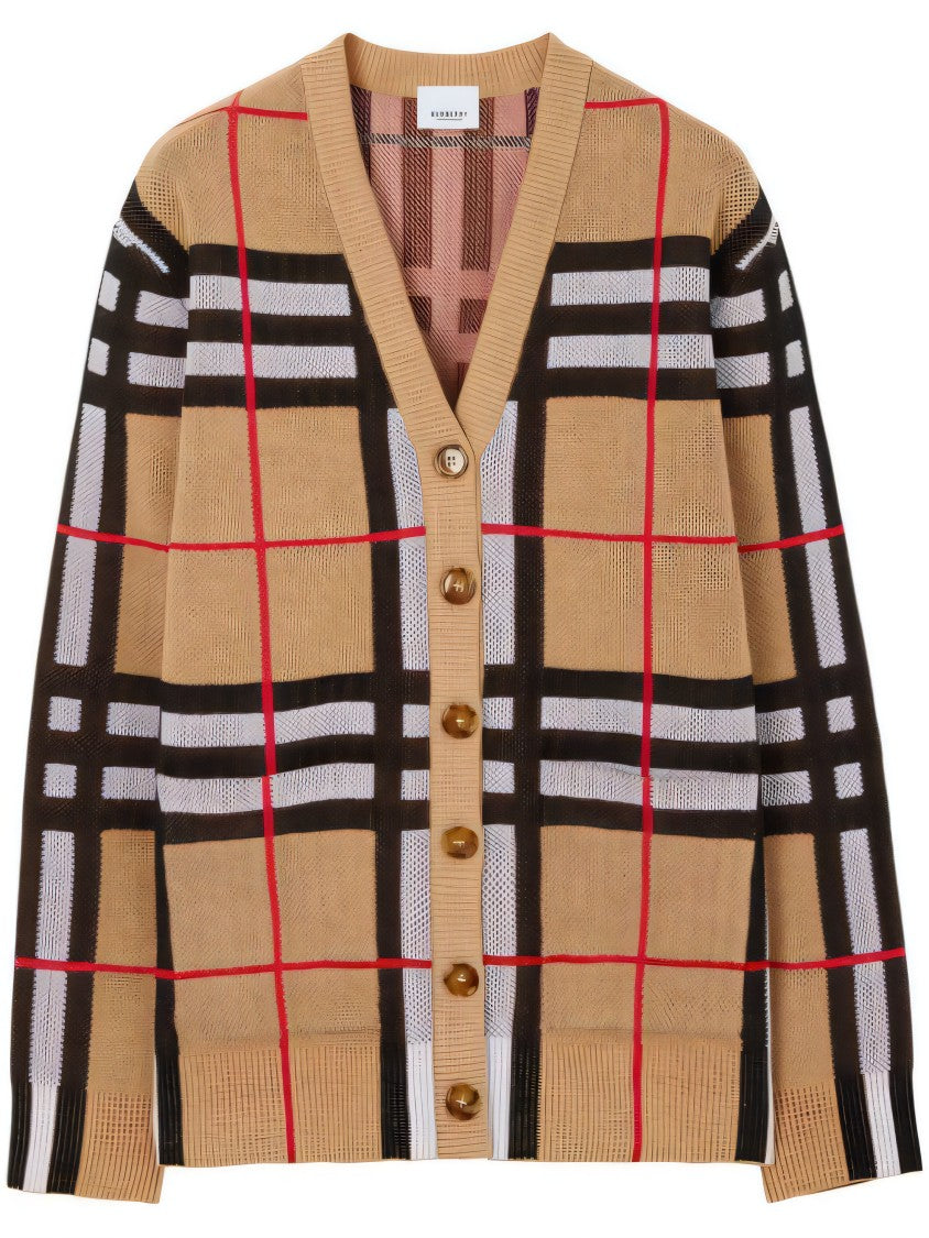Classic Check Pattern Cardigan