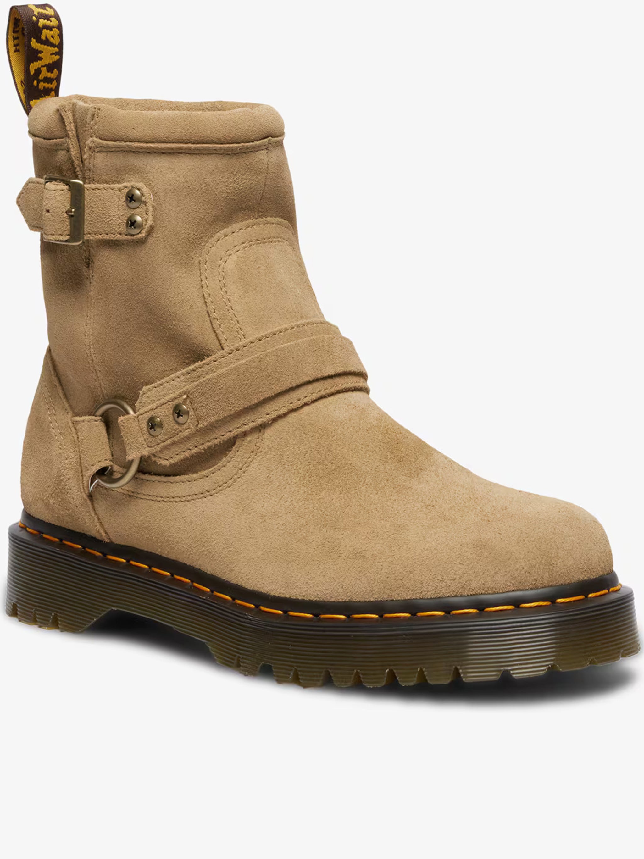Anistone Hrns Tan Suede Ankle Boots