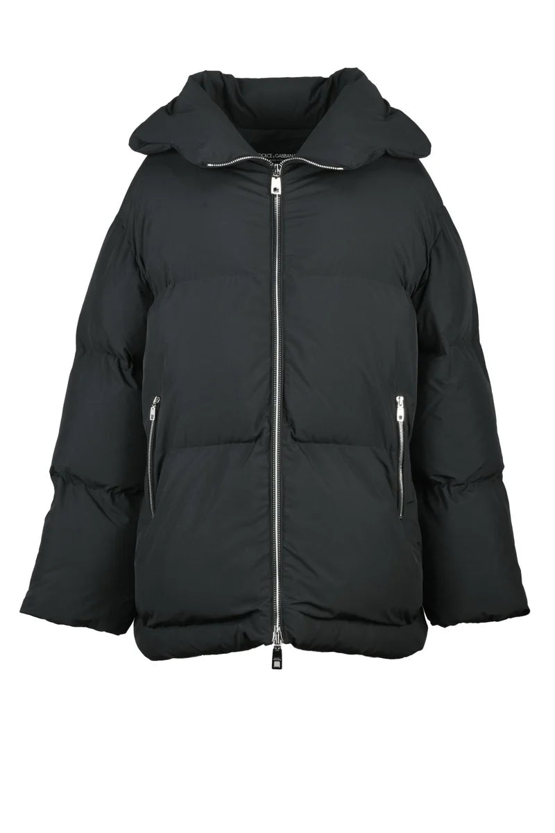 Oversized Down Jacket - Black