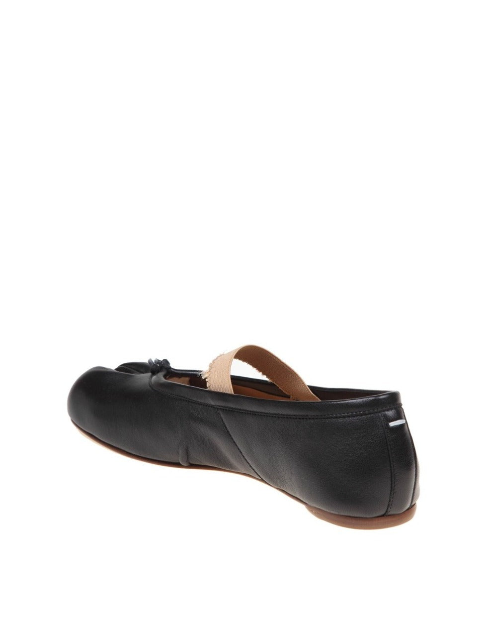 Tabi Ballerina With Leather Elastic