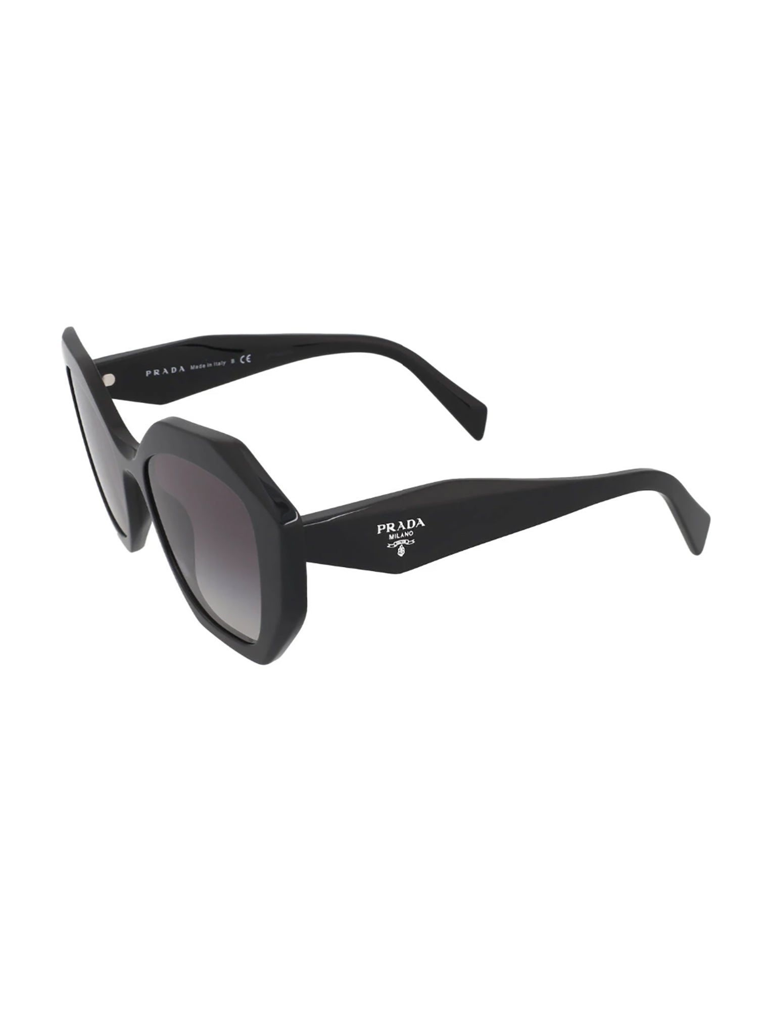 Oversized Czarne Okulary Przeciwsłoneczne w Ośmiokątnych Oprawkach