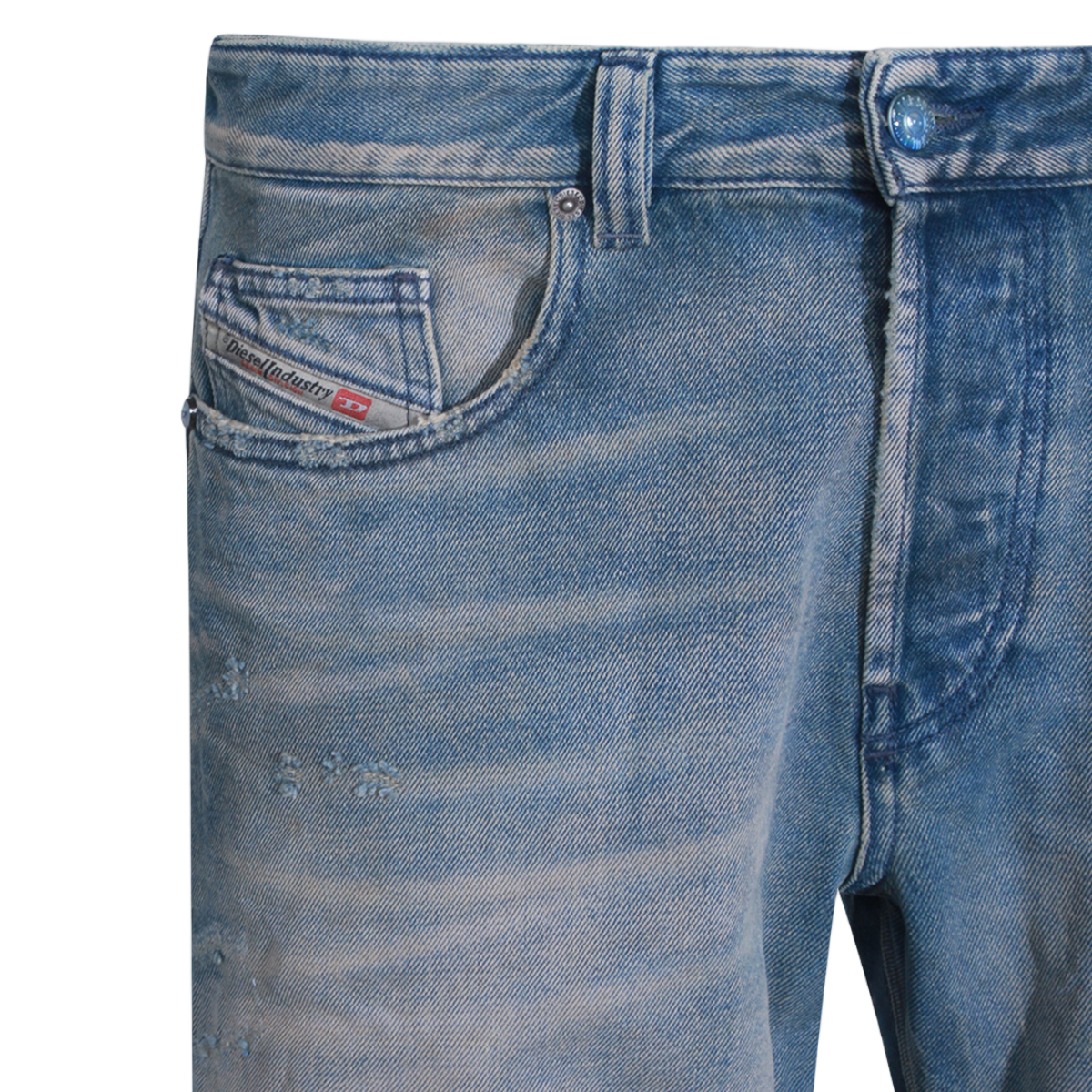 Classic Straight-Leg Jeans With Vintage Wash