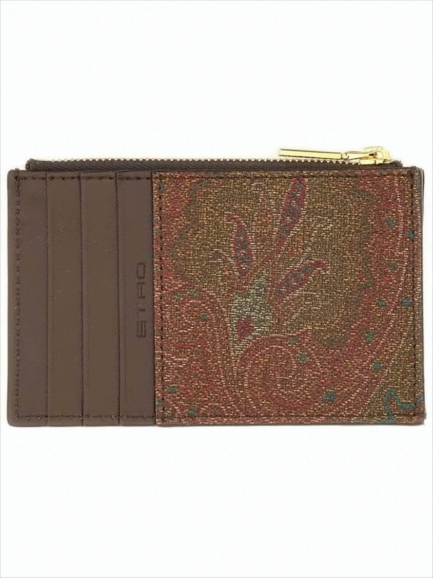 Paisley Pattern Slim Card Wallet