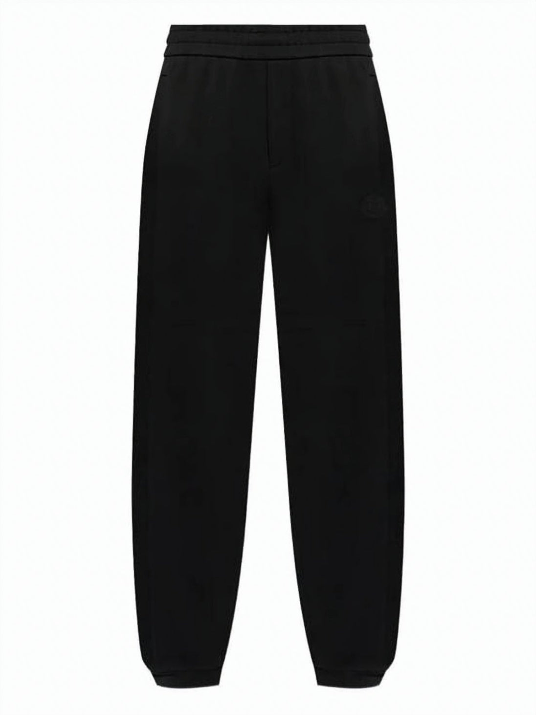 Relaxed Fit Cotton Sweatpants with Logo Patch
