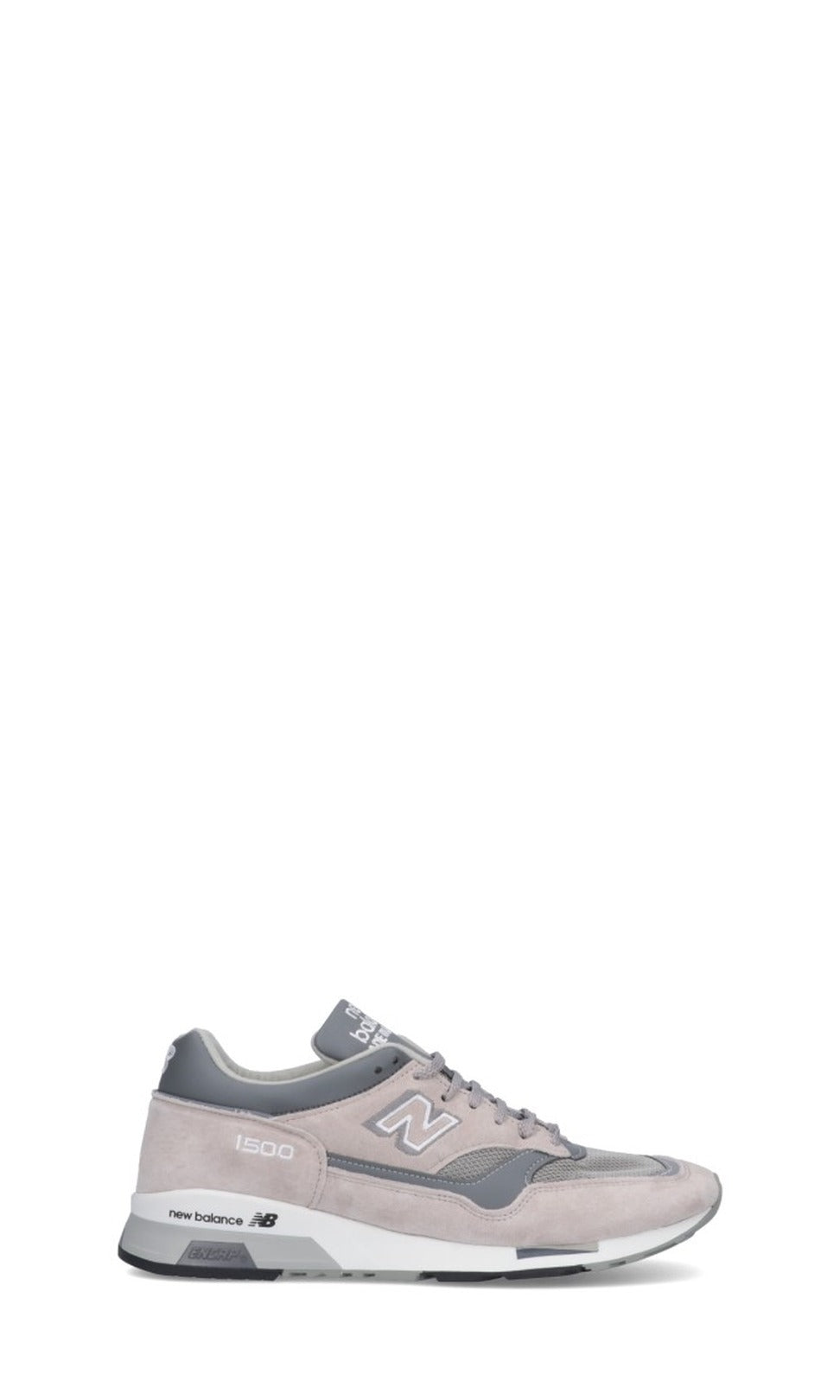 Suede And Mesh Low-Profile Grey Sneakers