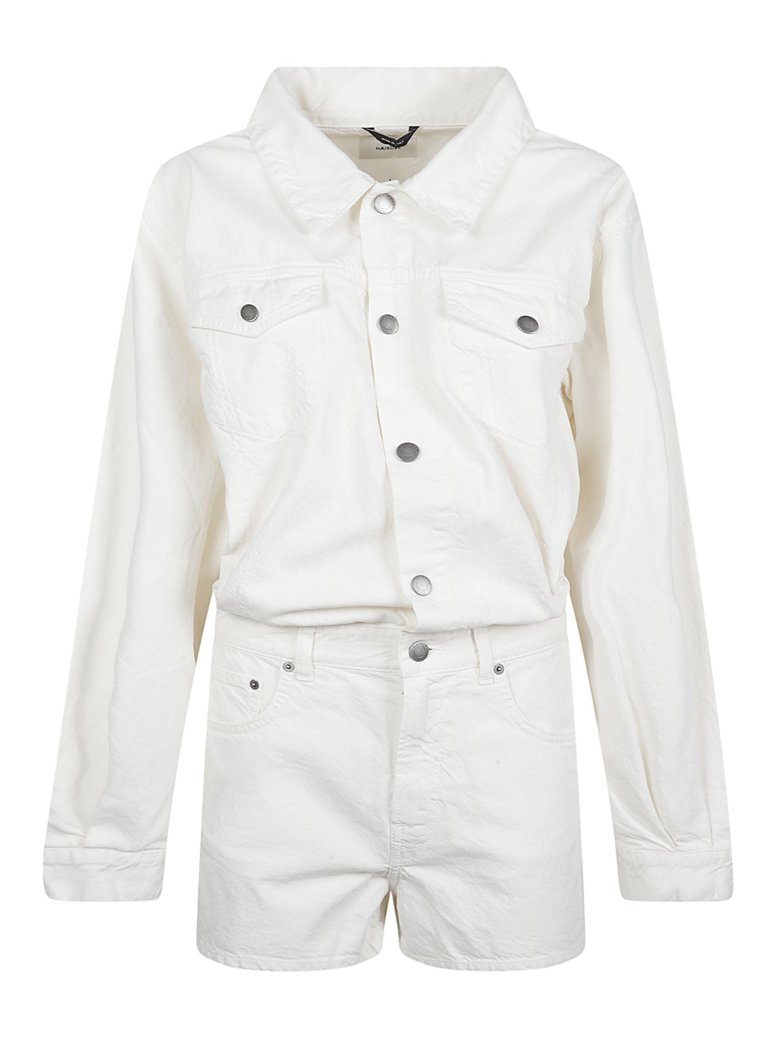 Elle Twill 45 Cropped Jacket And High-Waisted Shorts Set