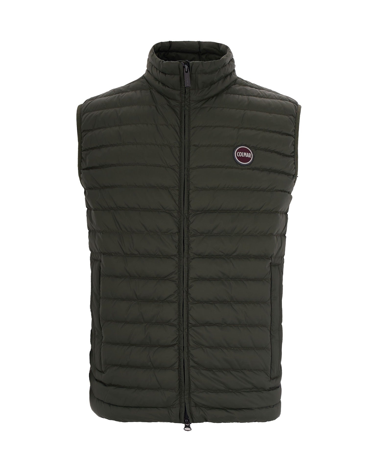 Lightweight Quilted Vest With Adjustable Drawstring And Zippered Pockets