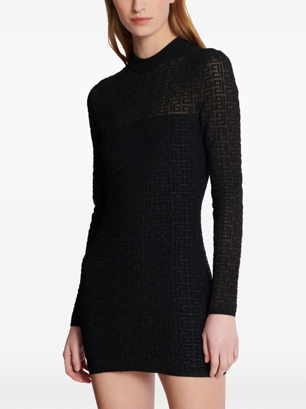Thigh-Length Black Dress