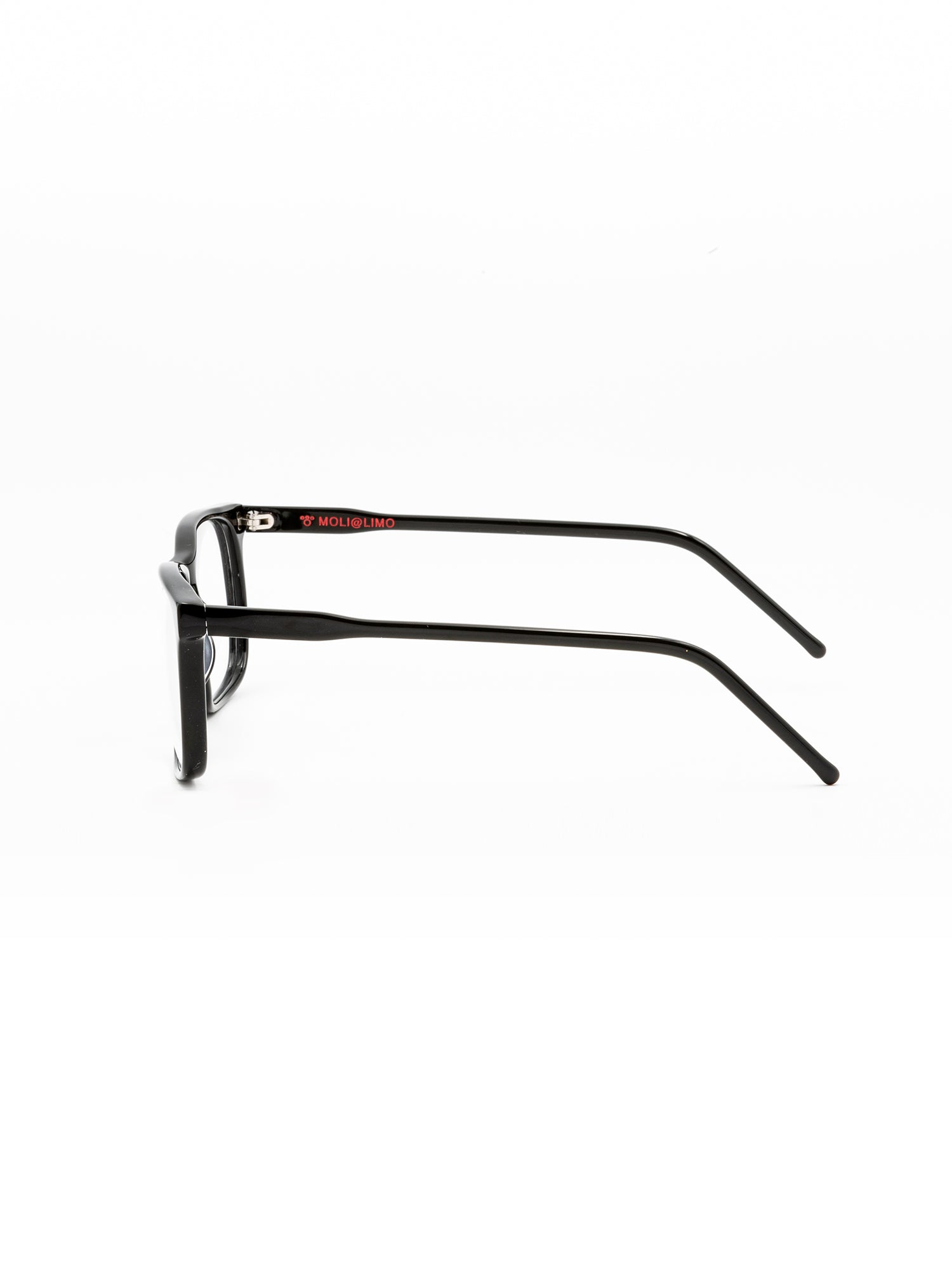 Rectangular Black Optical Frames with Glossy Finish