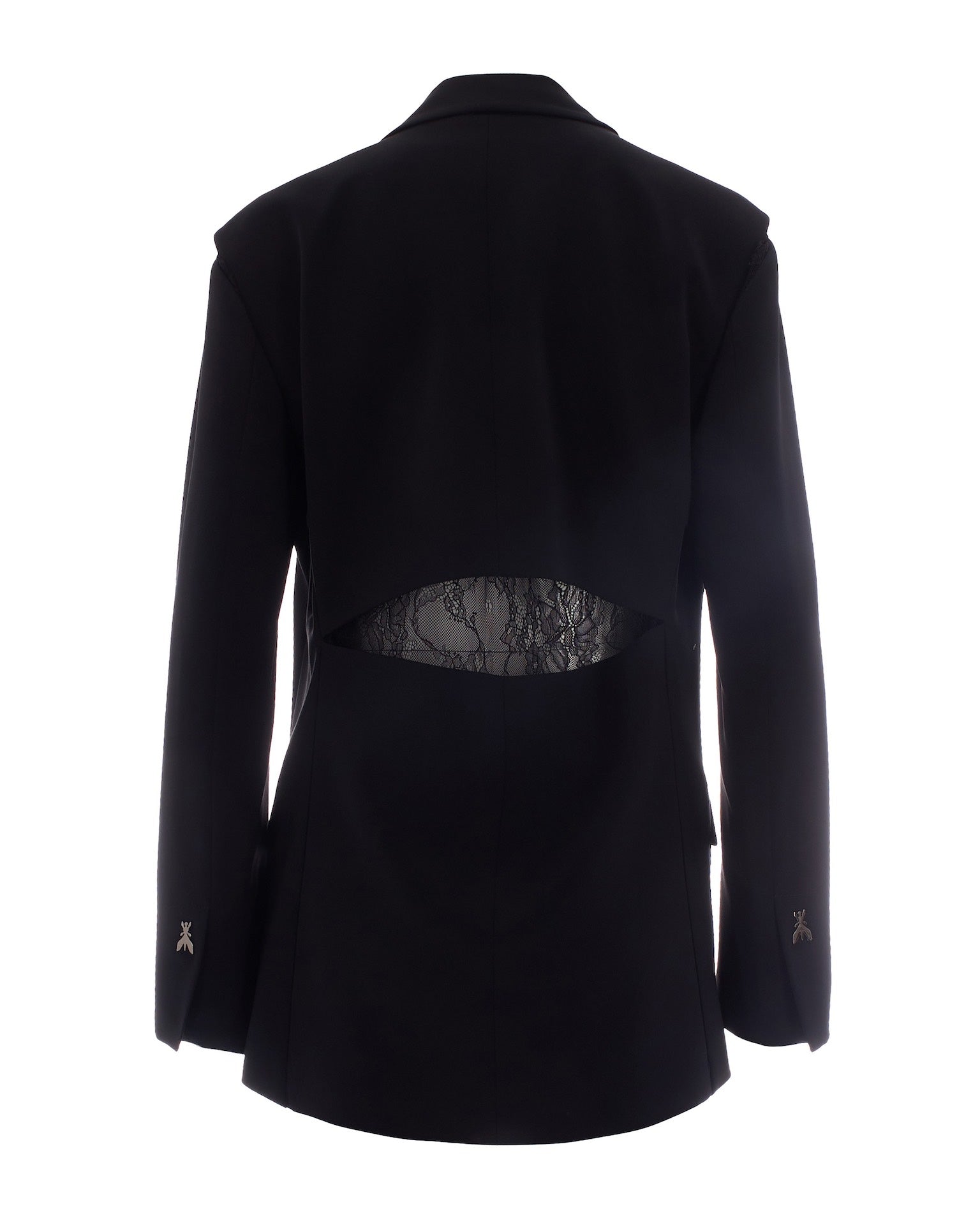 Black Crepe Oversized Blazer