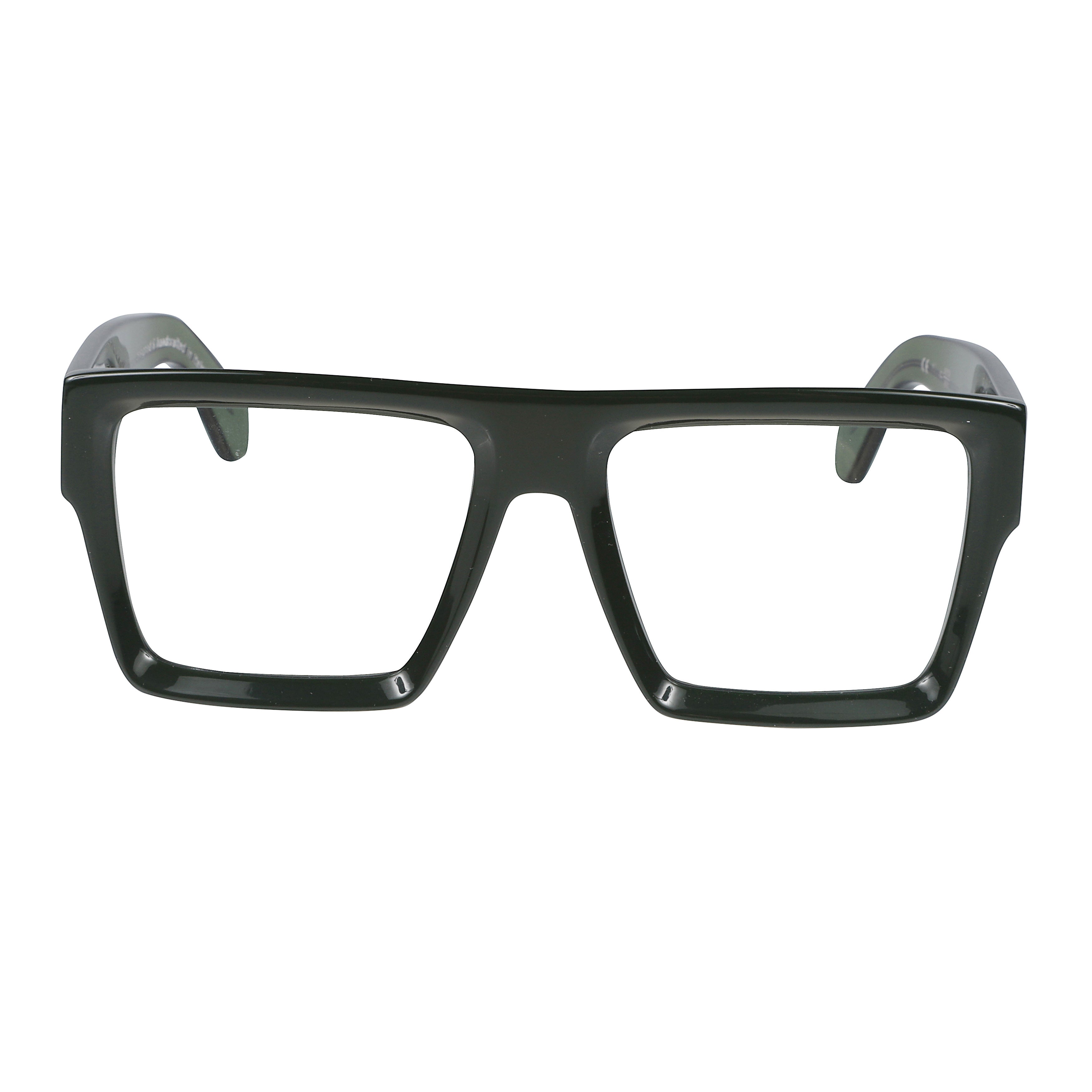 Bandit 1 Oversized Square Frame Eyeglasses with Glossy Finish