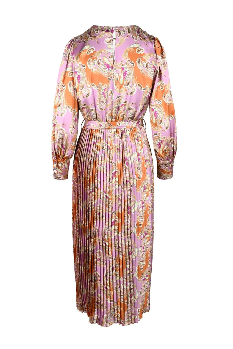 Multicolor Paisley Midi Dress