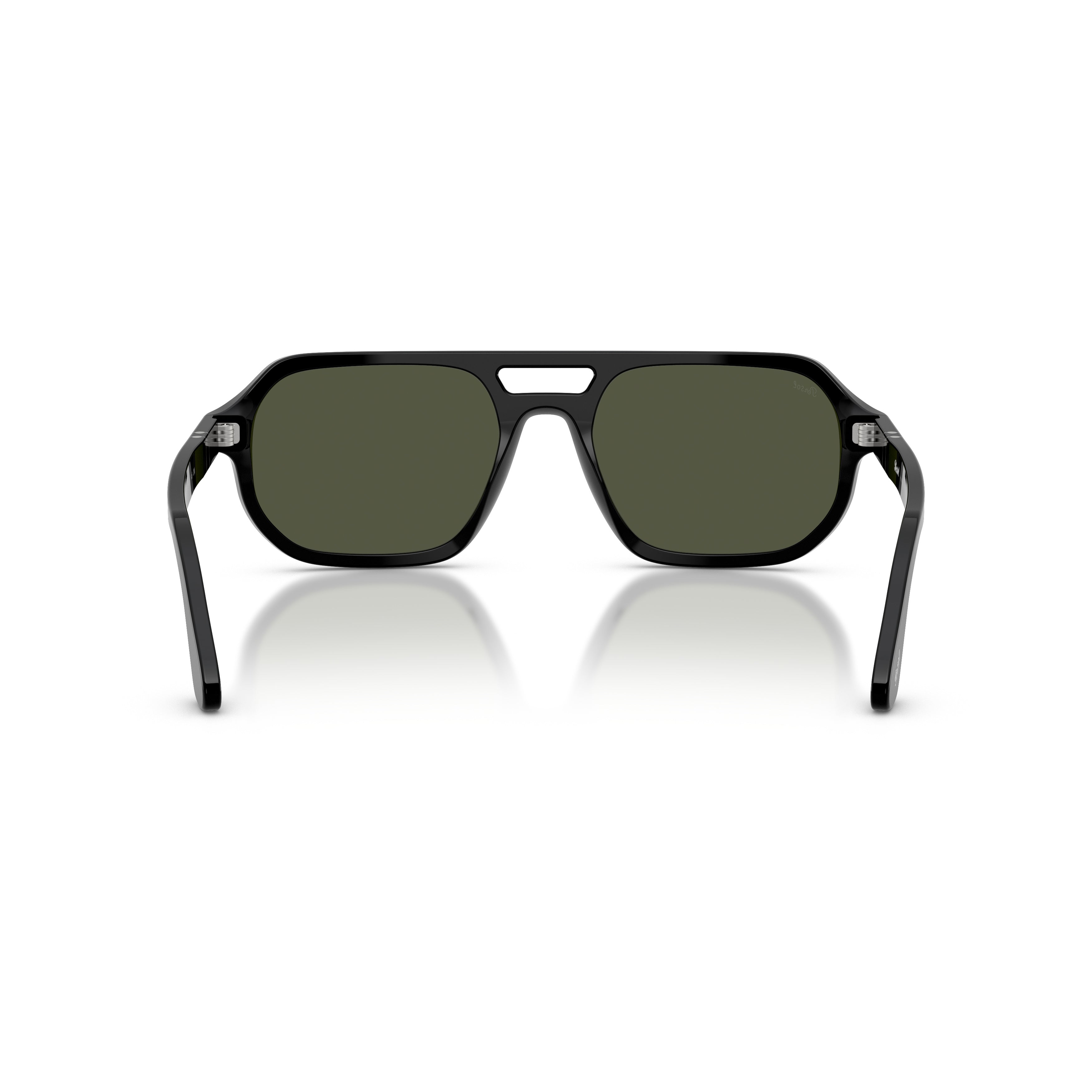 0po3393s Rectangular Acetate Sunglasses with Double Bridge Design