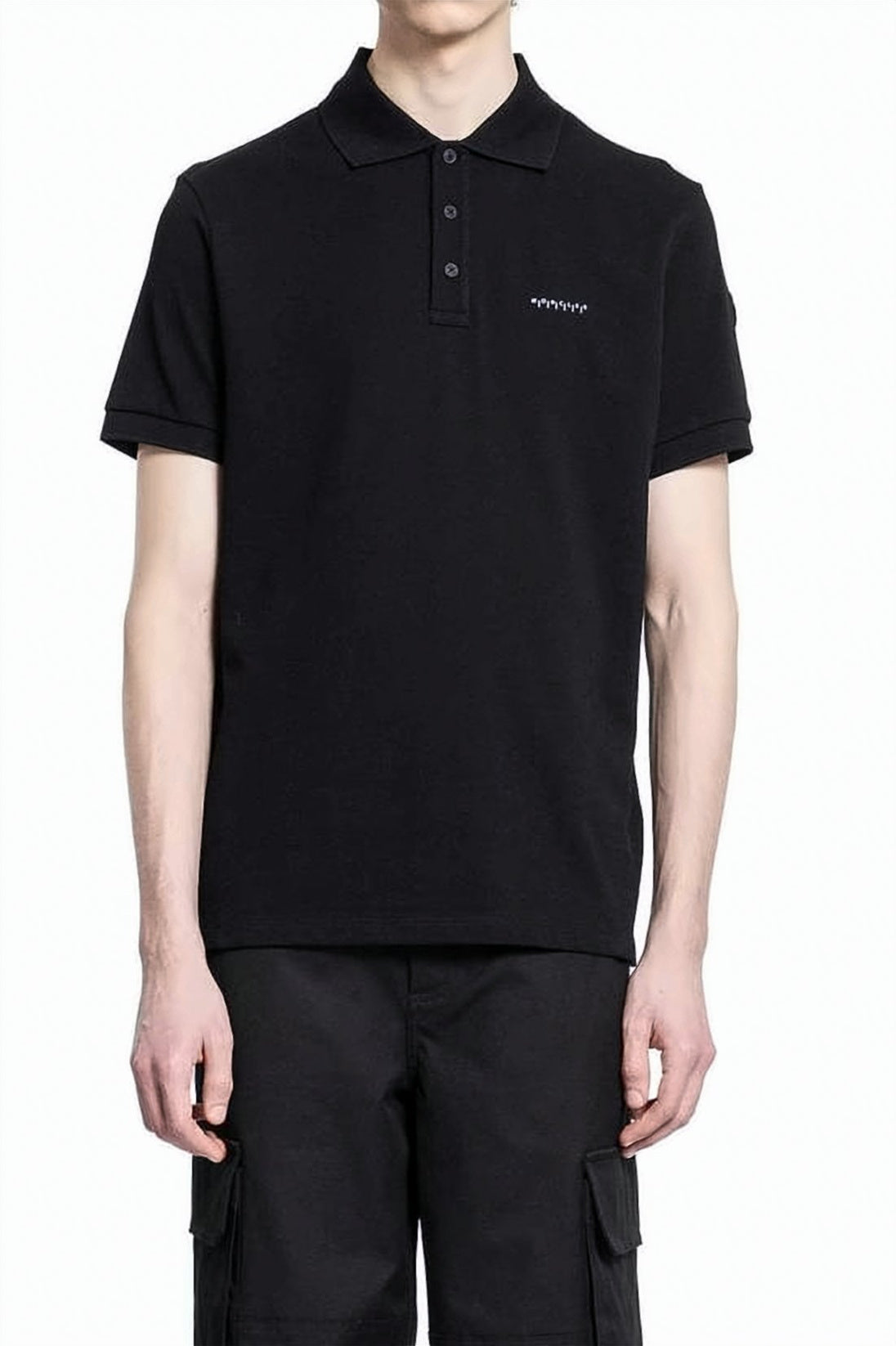 Black Short-Sleeve Polo Shirt