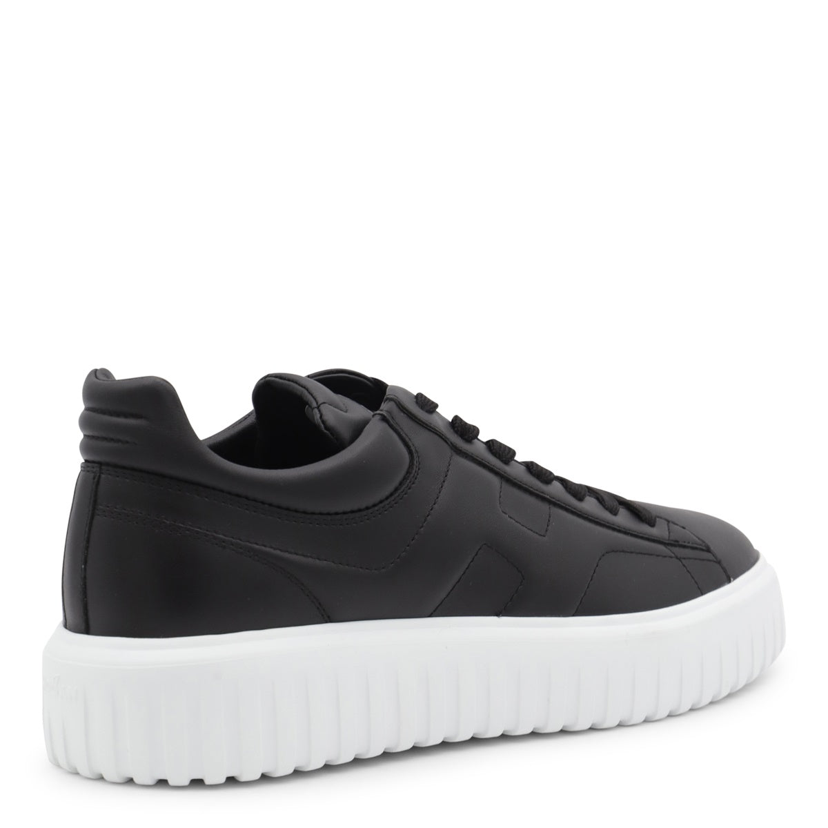 Black Leather Sneakers