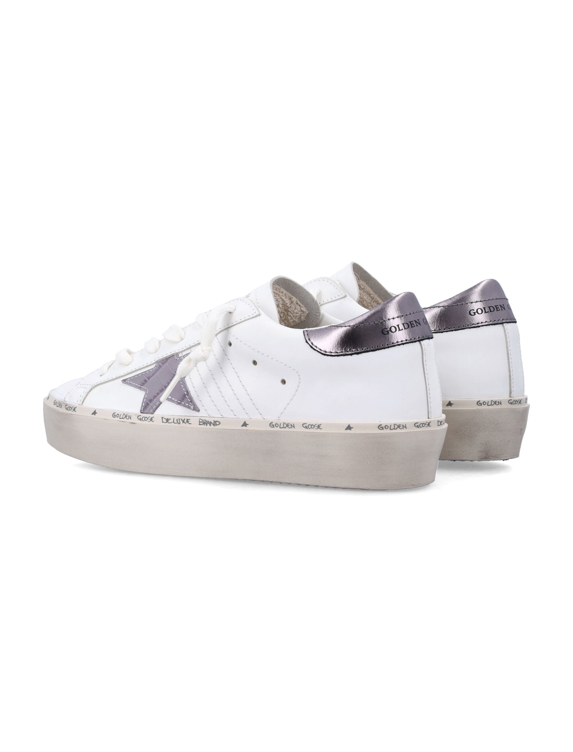 Hi Star Sneakers with Metallic Croco-effect