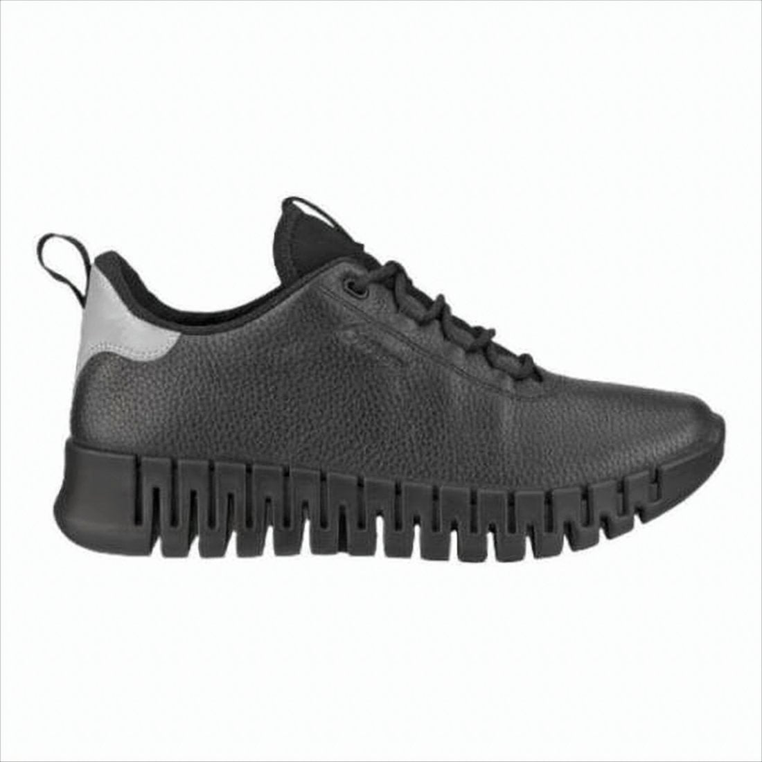 Textured Leather Sneakers with Segmented Sole Design